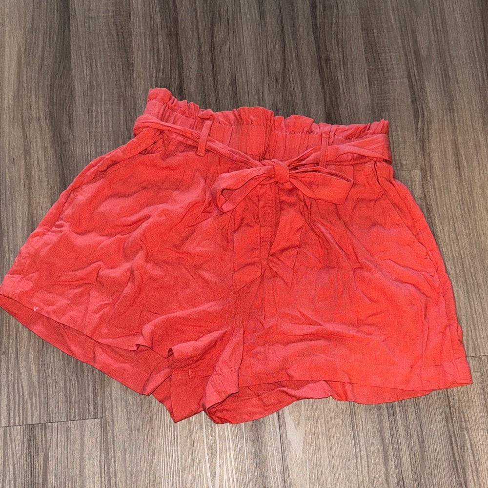 American Eagle Outfitters High Waist Red Shorts